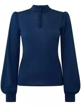 JANE Tasha вязаный топ, синий