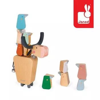 Janod, Деревянная игра на балансе, Буйвол