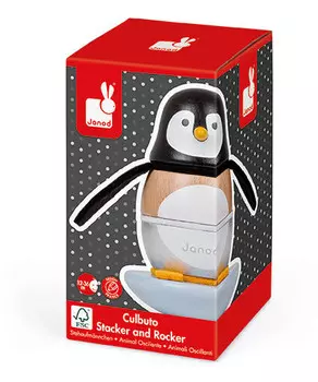 Janod, деревянная пирамида Пингвина