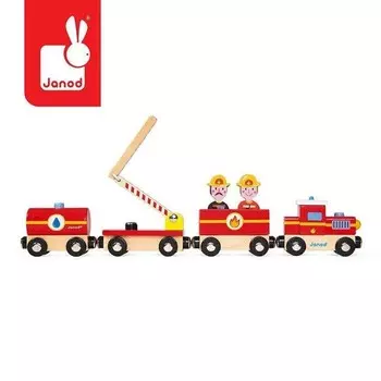 Janod, деревянный поезд Story Fire Department