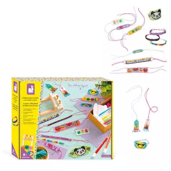 Janod, Креативный набор для создания украшений из бисера на ткацком станке 8+