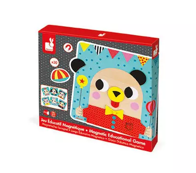 Janod, магнитный деревянный пазл Животные