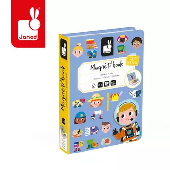 Janod, Магнитный пазл Профессии Магнитикнига