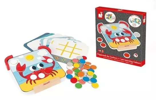Janod, магнитный пазл «Я учу цвета»