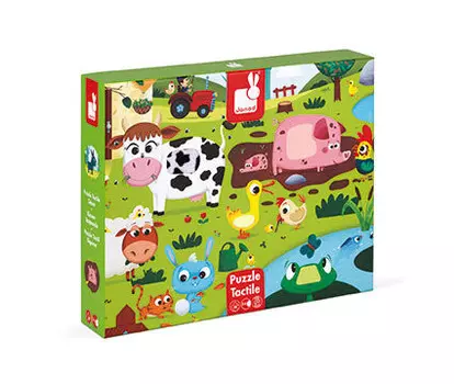 Janod, Сенсорная головоломка «Ферма»