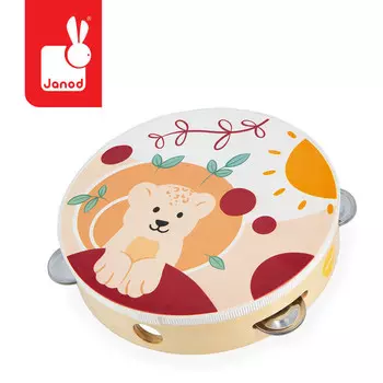 Janod, Солнечный деревянный бубен, 18м+