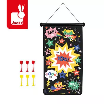 Janod, Супергерой, игра в магнитный дартс