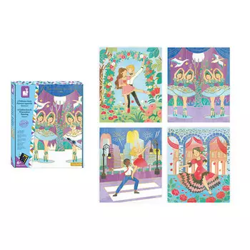 Janod, Творческий набор Golden Contours для танцоров 6+, Janod