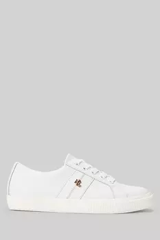 Janson белые кожаные спортивные кроссовки с логотипом Lauren Ralph Lauren, белый