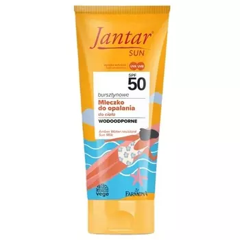 Jantar Sun Amber водостойкое молочко для загара Spf 50 200 мл Farmona