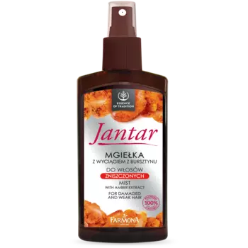 Jantar Z wyciągiem z bursztynu увлажняющий и регенерирующий спрей для поврежденных волос с экстрактом янтаря, 200 мл
