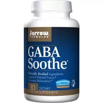 Jarrow Formulas GABA Soothe 30 веганских капсул