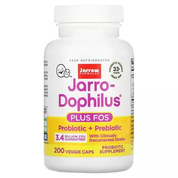 Jarrow Formulas, Jarro-Dophilus и ФОС, 3,4 млрд, 200 капсул