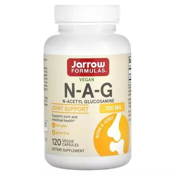 Jarrow Formulas N-A-G (N-ацетилглюкозамин) 700 мг 120 вегетариансикх капсул