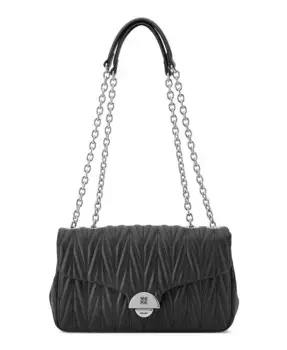 Jaslee Convertible Chain Flap Crossbody Bag – Сумка через плечо Jaslee с цепочкой и откидным клапаном, трансформируемая Nine West, черный