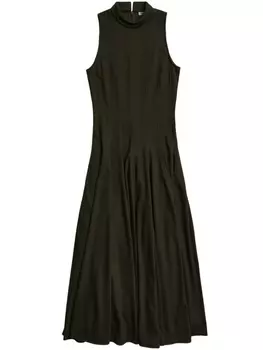 Jason Wu платье без рукавов с высоким воротником, зеленый