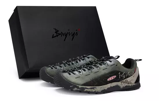 Jasper Кроссовки для походов и треккинга мужские с низким верхом, черный/хаки Keen