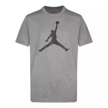 Jdb Jumpman Логотип Df Jordan Детская футболка, угольно-серый