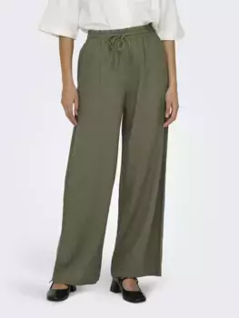 JDY-кюлоты "JDYSAY LINEN HW WIDE PANT WVN NOOS", цвет Kalamata
