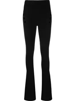 Jean Paul Gaultier брюки с завышенной талией и пуговицами, черный