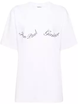 Jean Paul Gaultier футболка с логотипом, белый