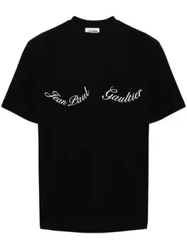 Jean Paul Gaultier футболка с логотипом, черный