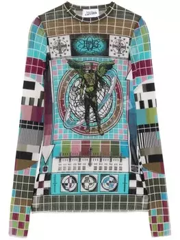 Jean Paul Gaultier футболка с принтом Mire, синий