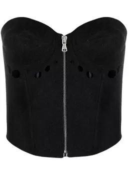 Jean Paul Gaultier корсет на шнуровке, серый