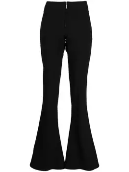 Jean Paul Gaultier low-rise flared trousers, черный