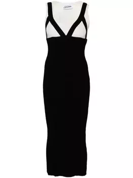 Jean Paul Gaultier платье из трикотажного полотна Madone, черный