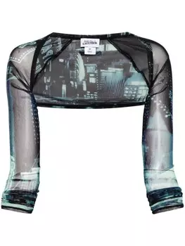 Jean Paul Gaultier рукава с принтом Pigalle, синий