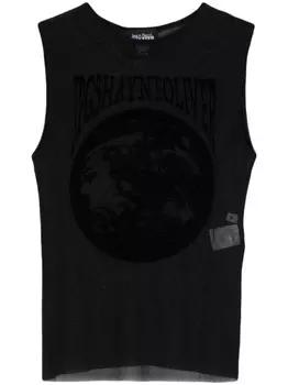 Jean Paul Gaultier сетчатый топ Oliver из коллаборации с Shayne, черный