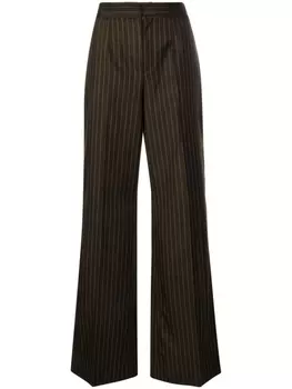 Jean Paul Gaultier The Thong striped trousers, коричневый