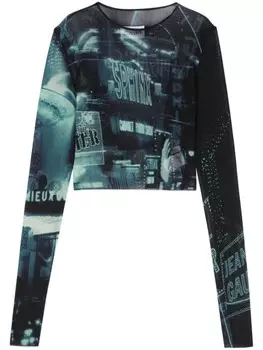 Jean Paul Gaultier топ The Blue Pigalle, синий