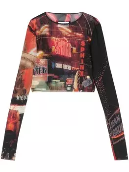 Jean Paul Gaultier укороченный топ The Red Pigalle, черный