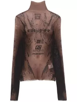 Jean Paul Gaultier x Шейн Оливер Топ GS Sport, коричневый
