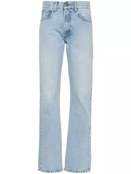 Jean Paul Gaultier зауженные джинсы с эффектом потертости, синий