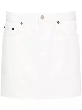 Jeanerica джинсовая юбка мини Lea, белый