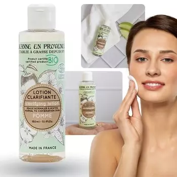 Jeanne en Provence BIO Apple - БИО очищающий и успокаивающий яблочный тоник 150мл