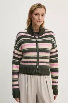 JEANNE шерстяной кардиган Samsoe Samsoe, зеленый