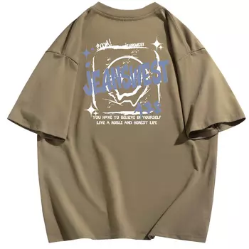 Jeanswest Толстовка унисекс Jean West, Белый + хаки