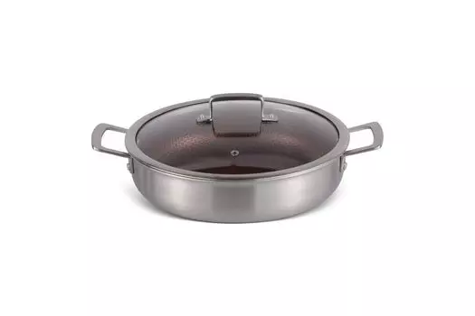 ЭДЕНБЕРГ Низкая кастрюля, индукция, сотейник, стеклянная поверхность, антипригарное покрытие EDENBERG