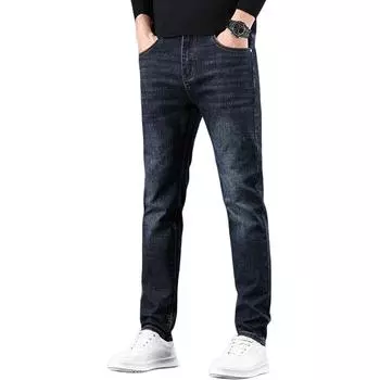 Jeep Джинсы Джип Мужские, Темно-синий на флисовой подкладке