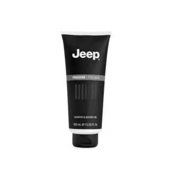 JEEP Freedom Шампунь и гель для душа для мужчин с ароматным древесным ароматом Fresh Feeling Made in Italy 400 мл Diamond International