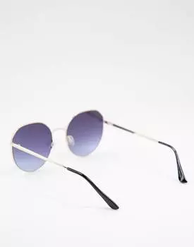 Jeepers Peepers – Женские круглые солнцезащитные очки синего цвета