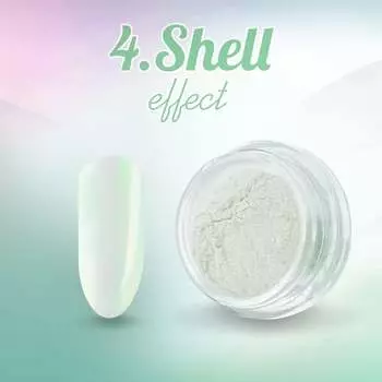 Эффект ракушки №4 – зеркальный эффект на ногтях, AllePaznokcie