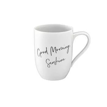 Эффектная кружка с ручкой - Good Morning, Sunshine 0,28 л Villeroy & Boch, белый черный