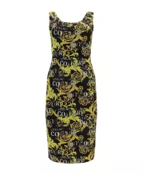 Эффектное короткое платье Versace Jeans Couture, мультиколор