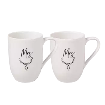 Эффектный набор из чашки и кружки Villeroy & Boch, белый