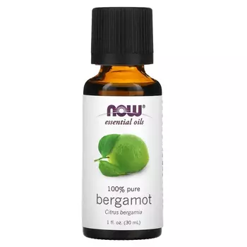 Эфирное масло бергамота NOW Foods, 30 мл